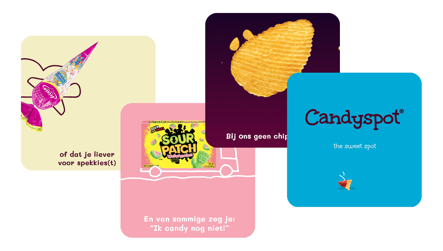Candyspot reclame afbeeldingen